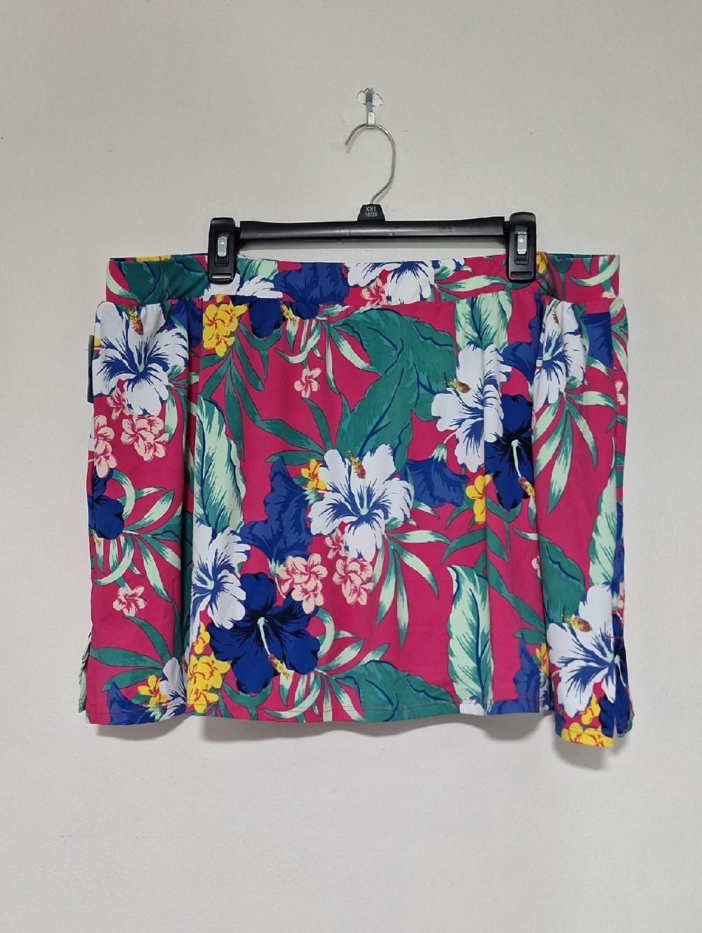 Swim By Cacique Tropical Floral Swim Skirt Coverup in Pink, Blue & Green 28